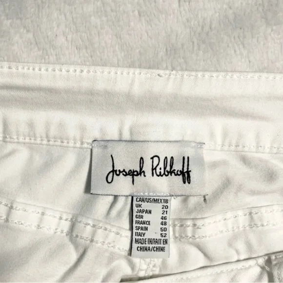 Joseph Ribkoff Cream Cropped Jeans - Picture 4 of 5